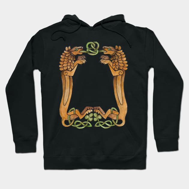 Celtic Lions Heraldry Hoodie by ArtisticEnvironments